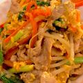 ○●すみれ●○'s cooksnap of when they made 簡単ヘルシー！豚肉とニラもやし人参卵炒め.