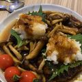 owly's cooksnap of when they made 和風おろし☆きのこあんかけハンバーグ。.
