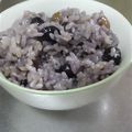 ともにゃん♪'s cooksnap of when they made 綺麗な紫色♪発芽玄米入り黒豆ご飯.