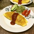 時花菜's cooksnap of when they made オムライス☆簡単☆焦げない☆汚さない.