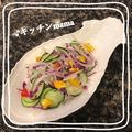 ♪キッチンmama's cooksnap of when they made 紫キャベツの千切り余りで…簡単♡サラダ.