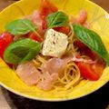 ばたみそーぱん☆'s cooksnap of when they made トマトと生ハムの冷製パスタ.