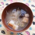 ﾁｲﾁｬﾝﾏﾏ's cooksnap of when they made 簡単なすともやしのみそ汁.