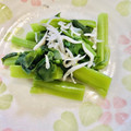 もみたん☆'s cooksnap of when they made つるむらさきとしらすのポン酢和え.
