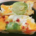 yokoyoko76's cooksnap of when they made 断面が可愛い♪　芽キャベツの蒸し卵.