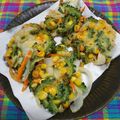 うに子's cooksnap of when they made 子供もぺろり。ゴーヤのかき揚げ.