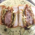 まゆみきママ's cooksnap of when they made カツの残りで名古屋名物みそカツサンド☆.
