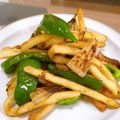 taaaaechin's cooksnap of when they made フライドポテトリメイク炒め物 カレー味.