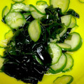 feel872's cooksnap of when they made きゅうりとわかめの酢の物.