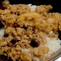 あゆたろう♫'s cooksnap of when they made ひき肉とぶなしめじのバター醤油丼.
