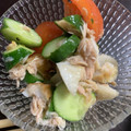 eimmy31285's cooksnap of when they made トマト&きゅうり&ちくわ&ツナの和えもの.