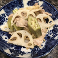 お帽子's cooksnap of when they made 豚肉とオクラとレンコンの柚子胡椒炒め.