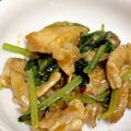 miyu✩‧₊˚'s cooksnap of when they made 豚肉と厚揚げ小松菜のピリ辛味噌炒め.
