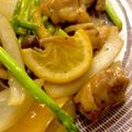tayu9393's cooksnap of when they made ＊鶏むね肉とアスパラ野菜のレモン炒め＊.