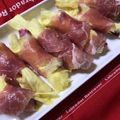 Hiちー's cooksnap of when they made 花オクラの生ハム巻き.