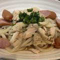 ベイス93's cooksnap of when they made 簡単すぎる＊サラダチキン＊うどん.