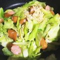 自由キッチン's cooksnap of when they made エノキdeキャベツのペペロンチーノ.