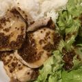 もざみさ's cooksnap of when they made 豚厚切りロースハニーマスタードソースあえ.