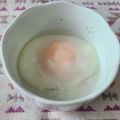 Pappyko's cooksnap of when they made レンジで温泉たまご.