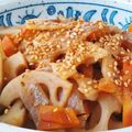 おのみちゃん's cooksnap of when they made 蓮根竹輪蒟蒻金平w.