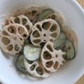 いずみはる's cooksnap of when they made 蓮根、大根、きゅうりのシャキシャキサラダ.