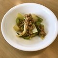 クックTopMfld's cooksnap of when they made セロリの葉っぱとひき肉あんかけ.