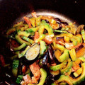 まさぶろう's cooksnap of when they made 茄子とゴーヤの青シソ炒め.