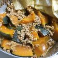 ＋SUN3's cooksnap of when they made めんつゆでしっとりかぼちゃとひき肉の煮物.