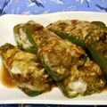 ひろさん☆ひとりきり's cooksnap of when they made 簡単☆焼肉のたれで肉詰めピーマン♪.