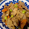 sun1's cooksnap of when they made コク旨♪レンコンと舞茸のオイマヨ炒め☆.