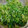 まちこり's cooksnap of when they made レンジ３分！無限ピーマン★胡麻甘酢和え.