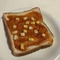 papikun's cooksnap of when they made クリチとケチャップのトースト.
