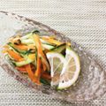 horseland's cooksnap of when they made キュウリにんじんのさっぱり酢和え.