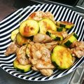 まりぺん's cooksnap of when they made 鶏肉とズッキーニの焼肉のタレ.