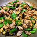 なつれんママ's cooksnap of when they made 豚こまとナスとピーマンのチリソース炒め.