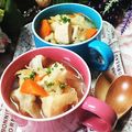 虹色♪︎ちゅーりっぷ's cooksnap of when they made ムネ肉ポロポロ♪野菜スープ.