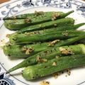おうちいろ's cooksnap of when they made 〔常備菜〕オクラのガーリック炒め.
