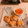 sofami's cooksnap of when they made 鶏むね肉の丸め焼き＊バジル＆パルメザン＊.