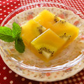 あわ雪りんご's cooksnap of when they made ５分でできる☆オレンジキウイ寒天！.