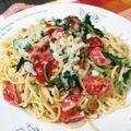 平野由南（ひらのゆな's cooksnap of when they made 水菜とトマトのポンマヨおろしパスタ.