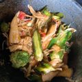 KEITOオカン's cooksnap of when they made うりずん（四角豆）のベーコン炒め.