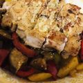 すーーん's cooksnap of when they made 鶏もも肉と夏野菜のバルサミコチーズソテー.