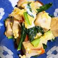 まーぶる's cooksnap of when they made 小松菜と高野豆腐の含め煮の卵とじ.