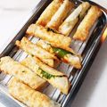 オアシス☆彡's cooksnap of when they made 餃子の皮とカニカマ大葉チーズでおつまみ.