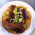 マイコラス's cooksnap of when they made さんま缶で❀大根の煮物.