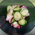 akoreana's cooksnap of when they made タコときゅうりの酸っぱすぎない酢の物.