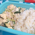 haruru141's cooksnap of when they made 簡単ベーコンとほうれん草の卵とじ丼.