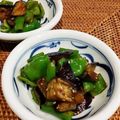さくらスキップ's cooksnap of when they made ピリ辛旨い☆茄子とピーマンのきんぴら味.