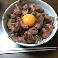 アキの嫁's cooksnap of when they made フライパンで♡ローストビーフ&山盛り丼.