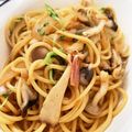 sao050902's cooksnap of when they made きのことベーコンのバター醤油パスタ.
